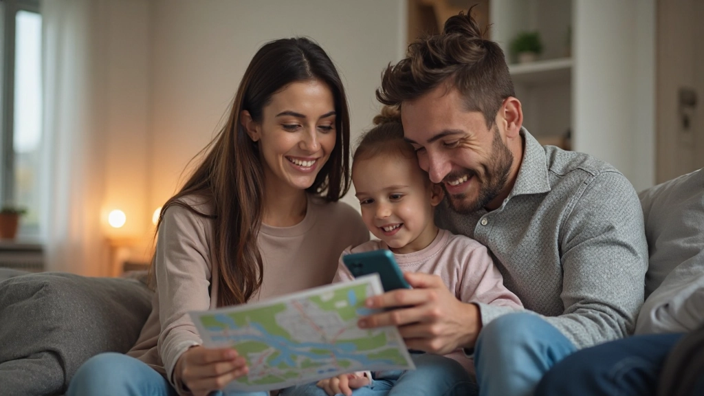 Семья планирует маршруты передвижения и экономит на транспортных расходах с помощью приложений