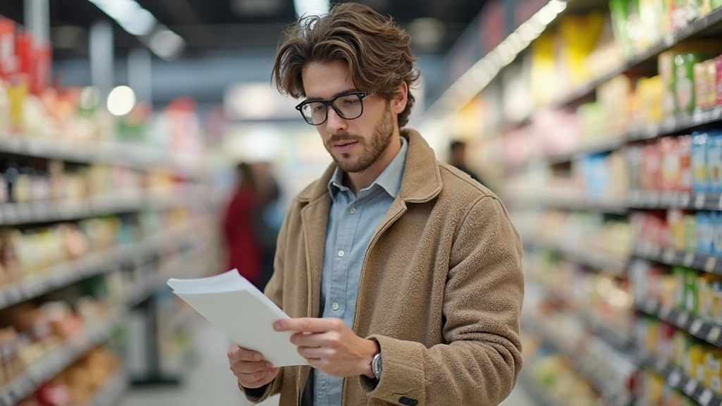 Профессиональное фото умных покупок продуктов и планирования меню на кухне